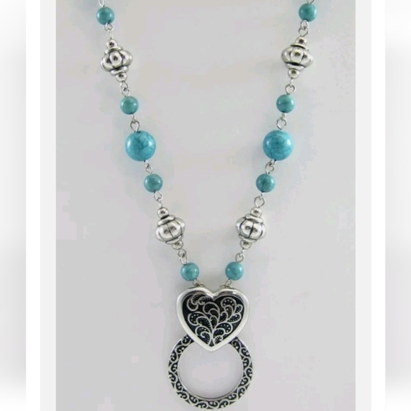 EYEGLASS/ID HOLDER TURQUOISE NECKLACE - Picture 5 of 6